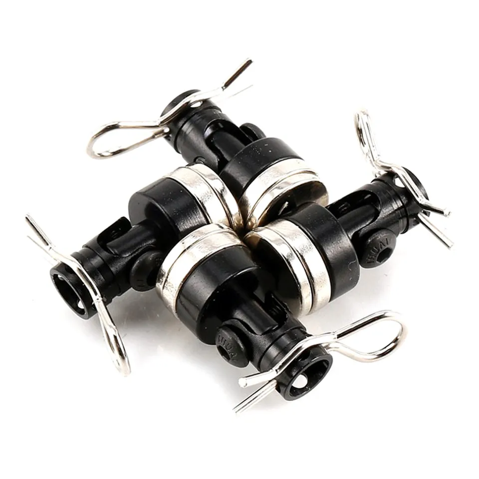 Magnetic RC Body Post Mounts – Invisible 1/10 Scale Mount For Axial SCX10, Redcat, Traxxas Crawlers, 4pc Aluminum & Magnet Set