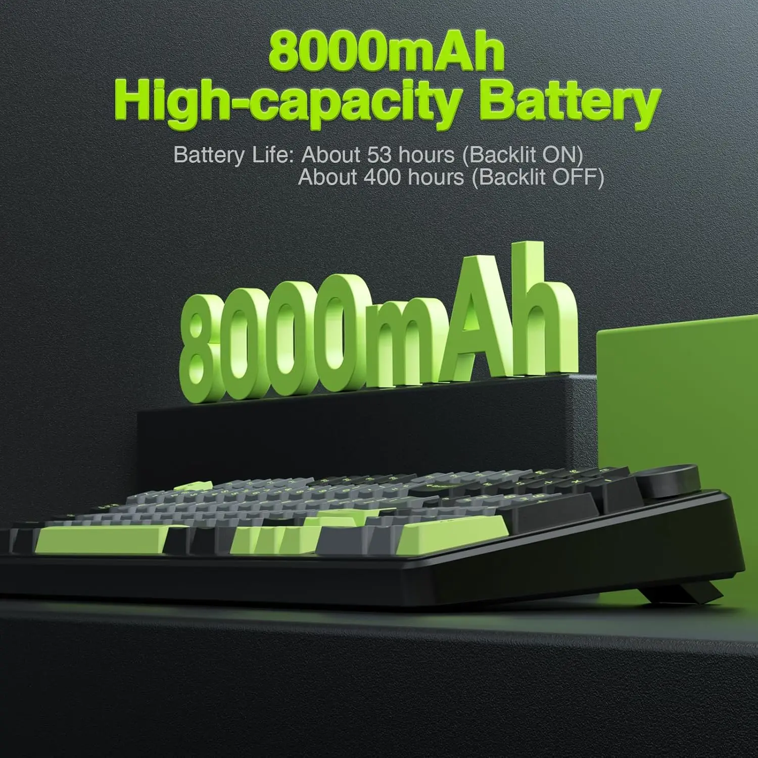 AULA F99 PRO 무선 게이밍 기계식 키보드 99키 핫스왑 가능 가스켓 구조 96% 8000mAh 배터리 키보드 (노브 포함)