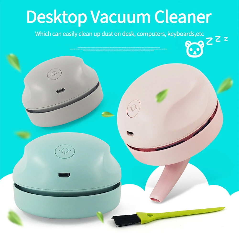 Portable Mini Desk Vacuum Cleaner Mini Vacuum For Desk Table Dust Catcher Car For Home Office Table Sweeper Desktop Cleaner