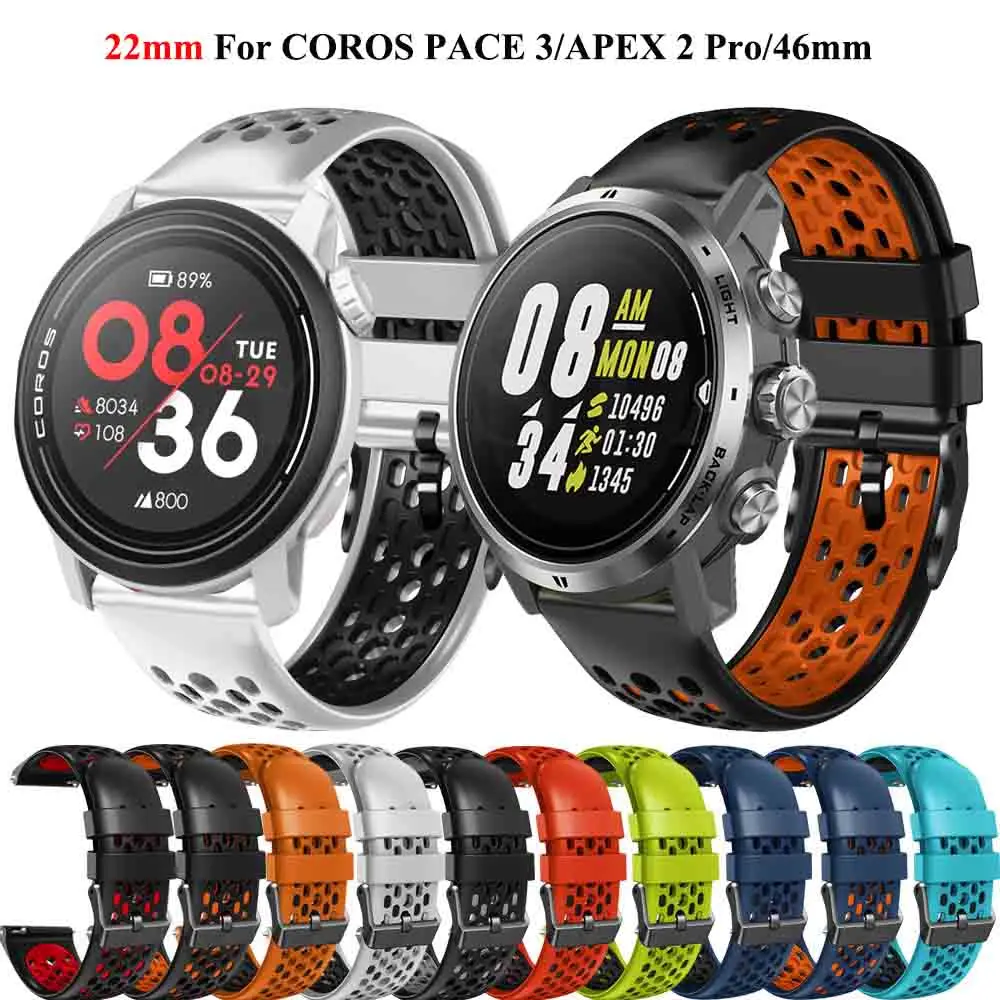 Nuovo Cinturino Per Cinturino Intelligente Da 22Mm Per Coros Pace 3/Apex 2 Pro/Apex Pro/Apex 46Mm Cinturino Per Cinturino Cinturino Cinturino In Silic