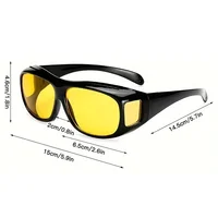 Lunettes de vision nocturne pour femmes et hommes, lunettes anti-reflets pour la conduite de nuit, lunettes pour délinquants, sports de plein air 4
