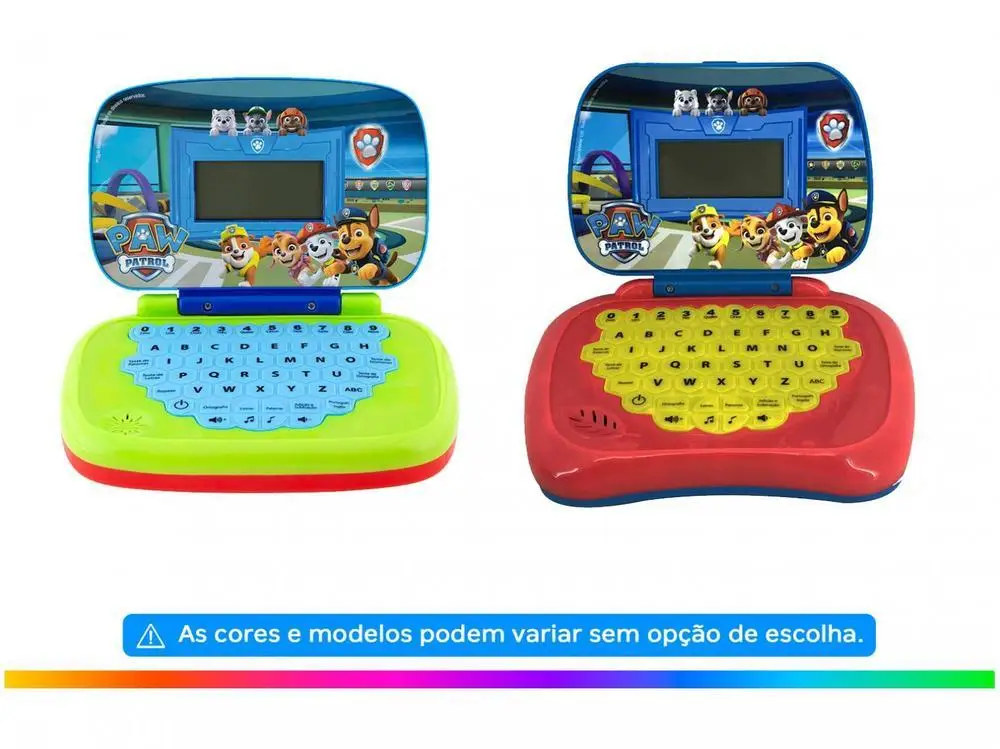 Laptop Infantil Paw Patrol Bilíngue Musical 3