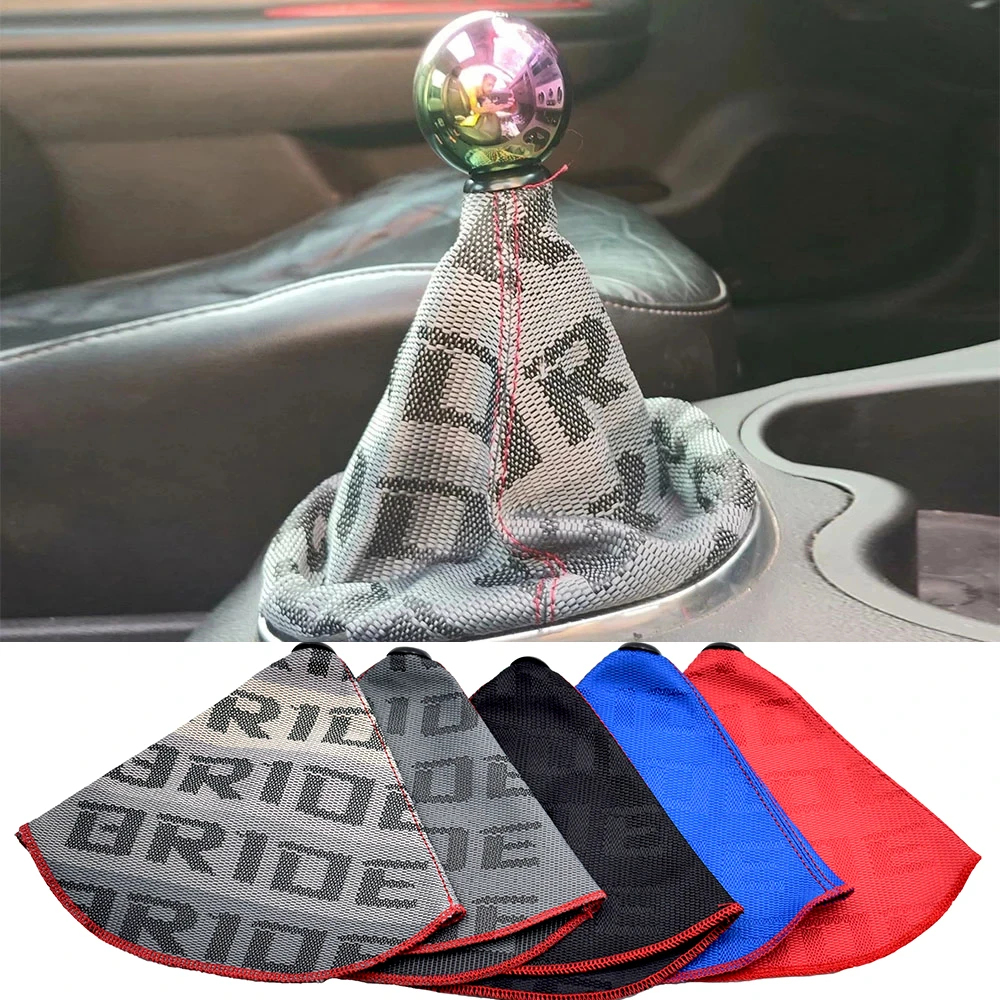 jdm BRIDE Canvas High Quality Hyper Fabric Gear Shift knob Boot Racing