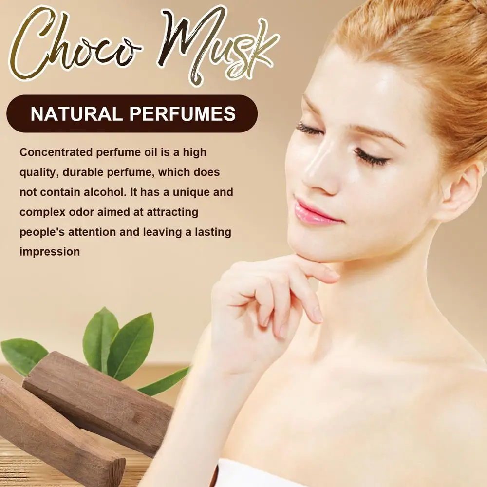 Olio profumato concentrato al cioccolato e muschio 6 ml Seduzione a lunga durata Fragranza leggera Elegante fragranza W_voghion.com