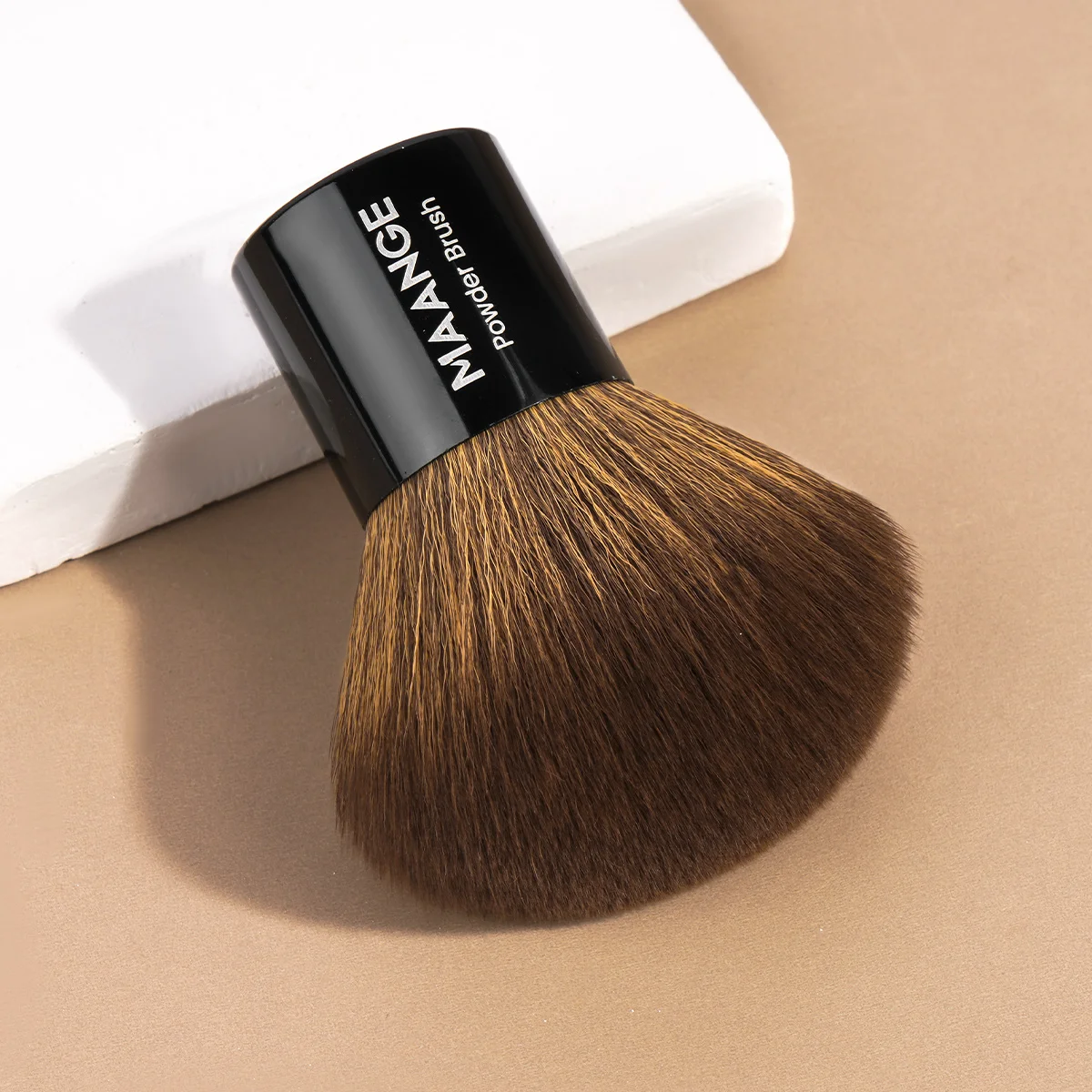 MAANGE Single Aluminum Tube Large Powder Brush Professional Makeup Brush Kabuki Mineral Powder Brush Loose Blush Brush Makeup 1