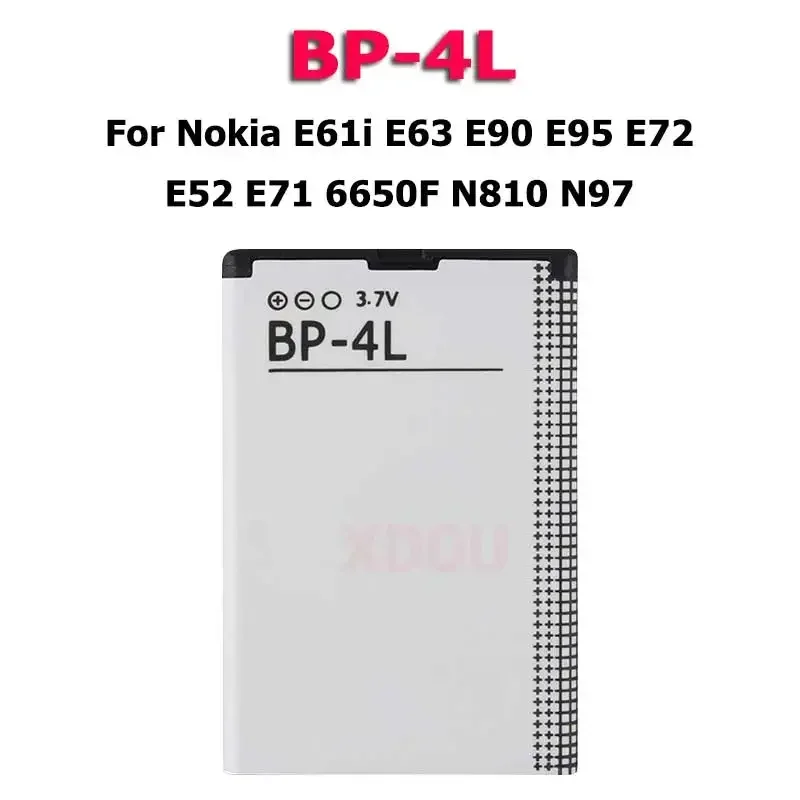 Nuovo Telefono Bp-4L Batteria Per Nokia E61I E63 E90 E95 E72 E52 E71 6650F N810 N97 Batteria In Magazzino