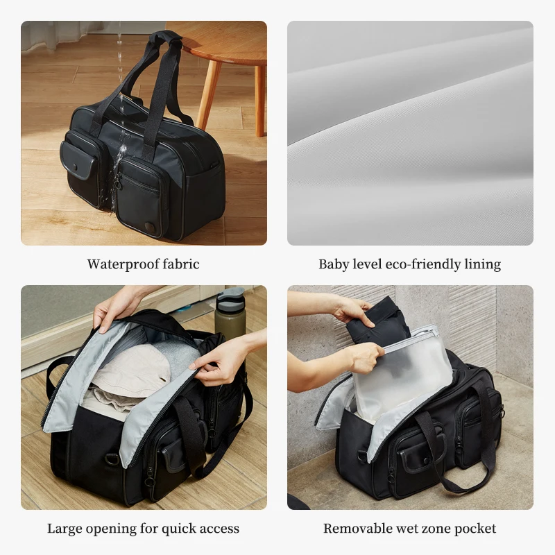 Women's Travel Bag Weekender Overnight Bag Carry On Luggage Handheld Organizer Sports Gym Aji
