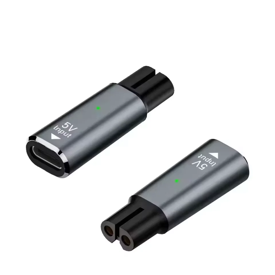 Adaptateur de rasoir 5V type-c, convertisseur de chargeur Compatible avec le rasoir Philips One Blade QP2724 QP2834 QP4530 QP1924 QP1324