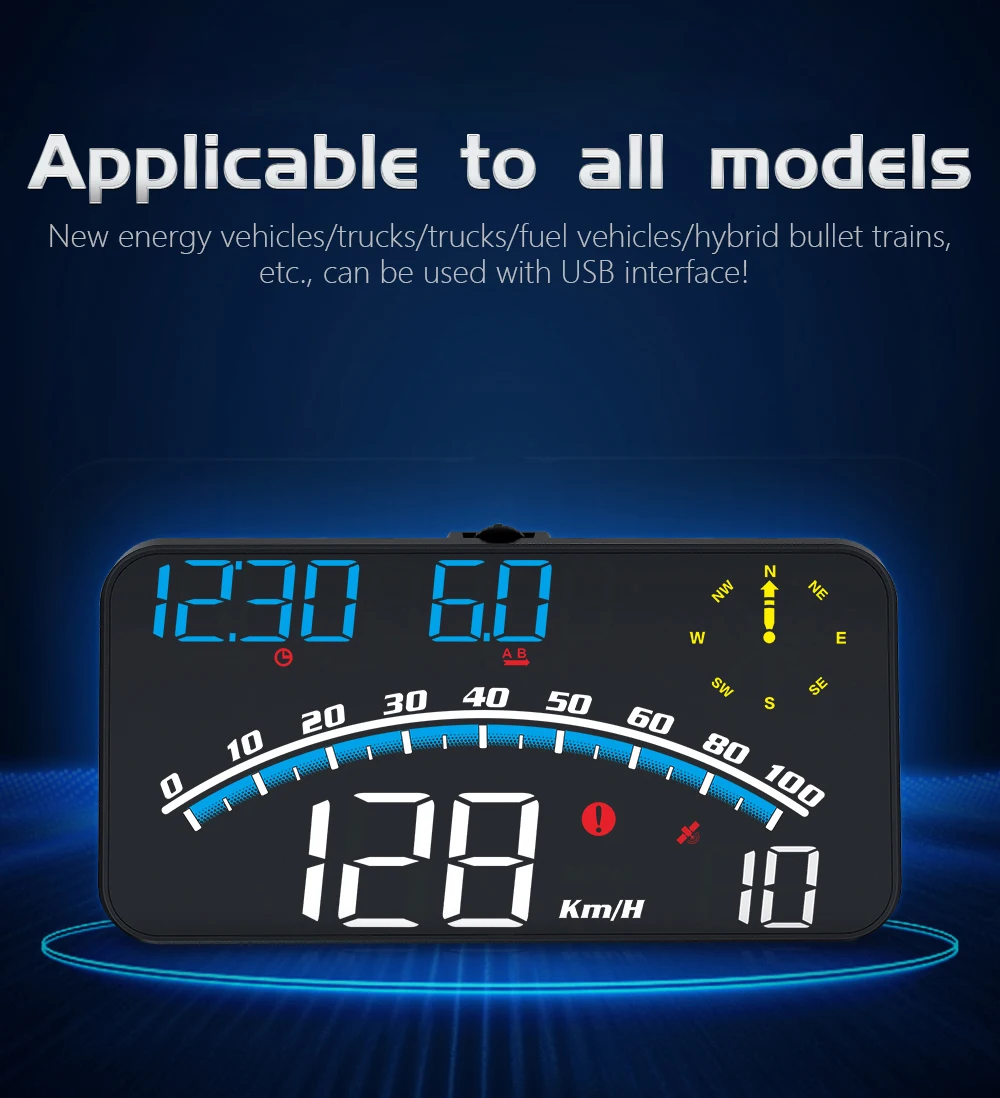 G10 HUD Head Up Display GPS System for All Car Auto Accessory Smart Digital Spee