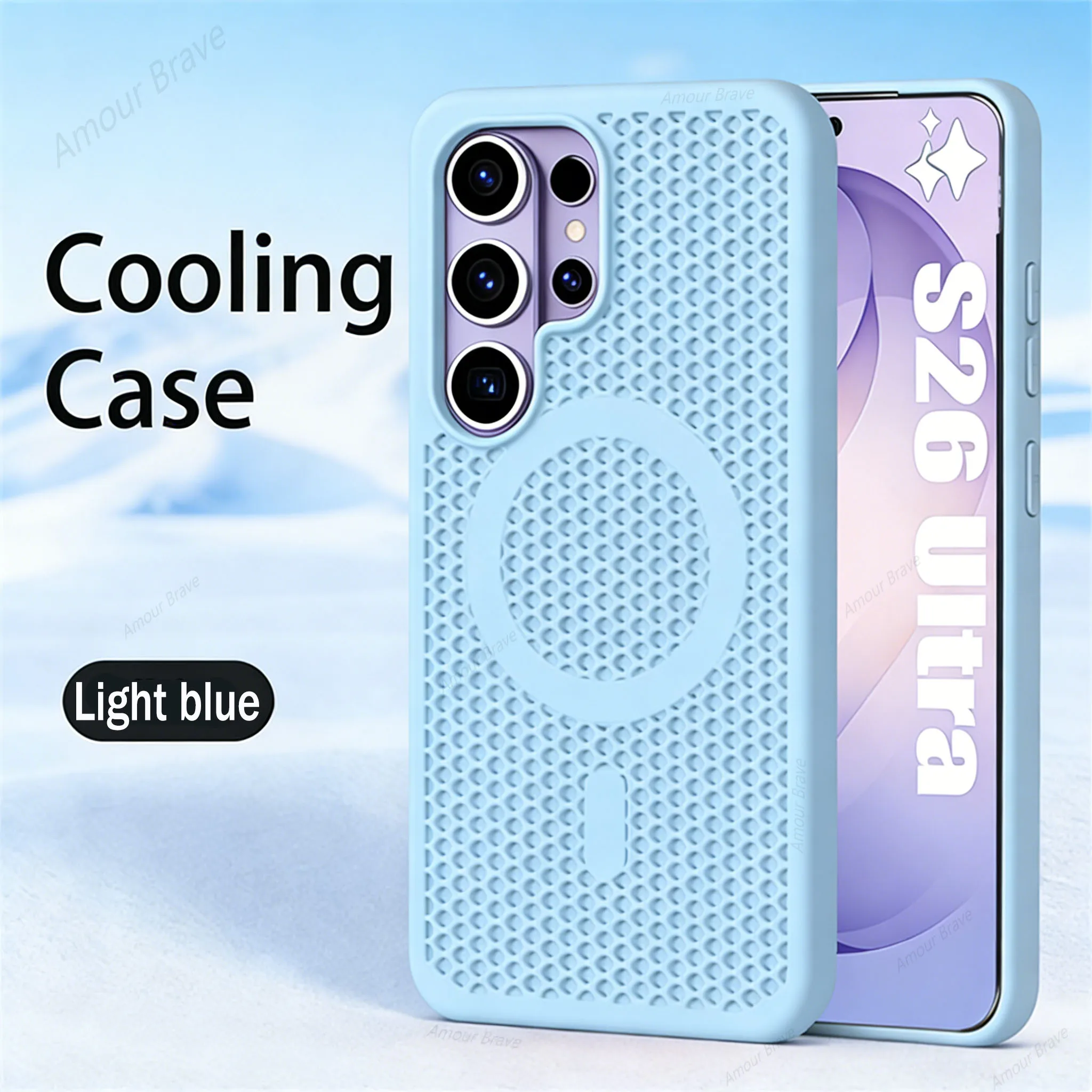 Advanced Cooling Breathable Magnetic Phone Case with Heat Dissipation Technology
