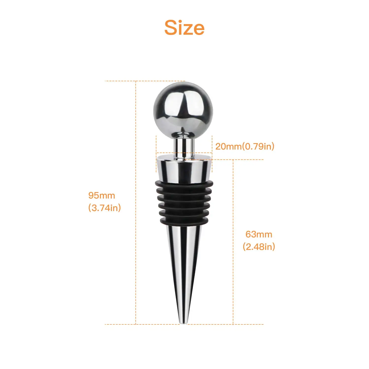1 5 12pcs Wine Stopper Bottle Stopper Wine Saver Reusable Silicone Vacuum Bottle Corks Bar Holiday Party Keep Fresh wine stopper wine stoppers wooden cork stopper