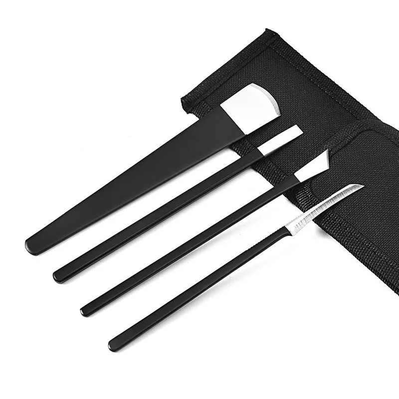 3/5PCS Pedicure Knife Set High Manganese Steel Toe Nail Scraper Feet Pedicure Tool Kit Callus Rasp Foot Cuticle Remover Files