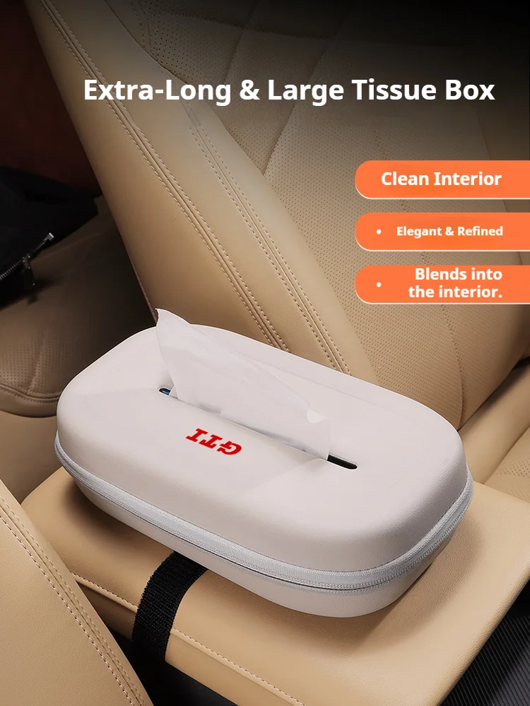 폭스바겐 골프 GTI MK2 MK3 MK4 MK5 MK6 MK7 MK8용 차량 3D 입체 초대형 티슈 박스 (실내 액세서리)