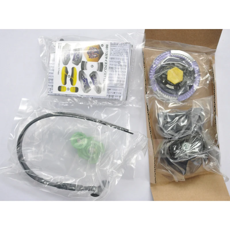 Metal Battle Fusion Top BB113 SCYTHE KRONOS T125EDS 4D WITH Light Launcher