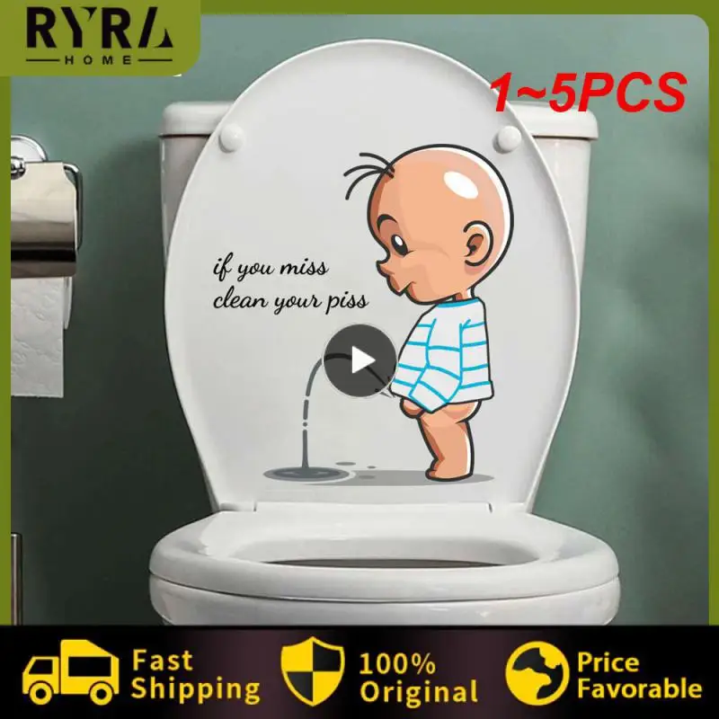 

1~5PCS 30*25cm Plant Flower Leaf Wall Sticker Creative Toilet Decorative Restaurant Bathroom Commercial Self-adhesive Wall