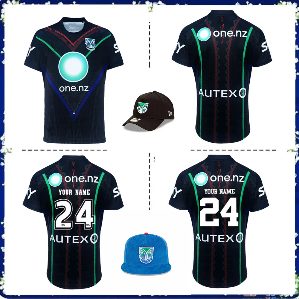 

2024 NEW ZEALAND WARRIORS MENS INDIGENOUS RUGBY JERSEY 2024/25 Warriors HOME ANZAC HERITAGE JERSEY size S--5XL