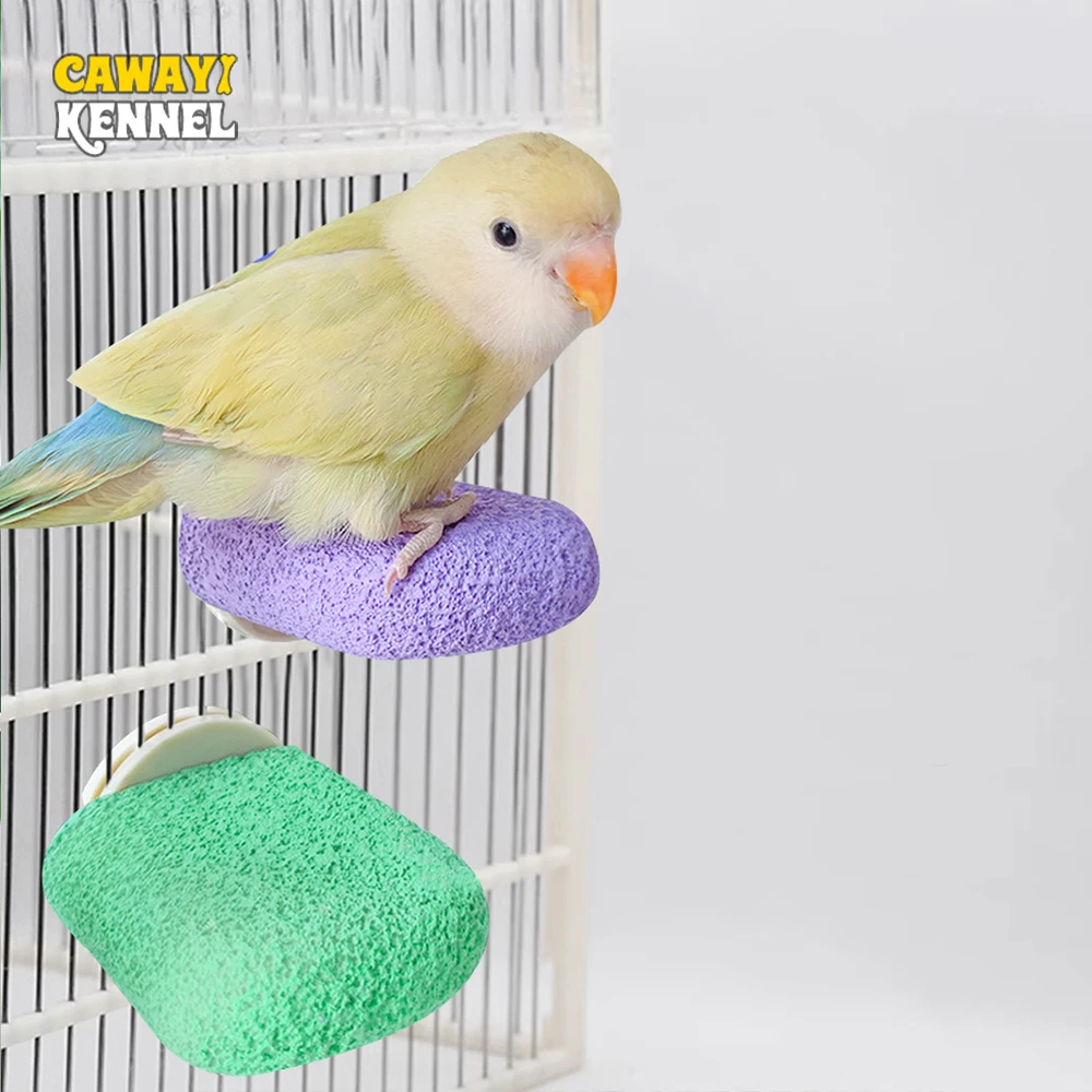 Bird Stand Toy For Parrot Squirrel Hamster Calcium Milk Molar Platform Board Parrot Jumping Platform Grinding Stone Chew Toy parrot toy bird toy bird perch stand