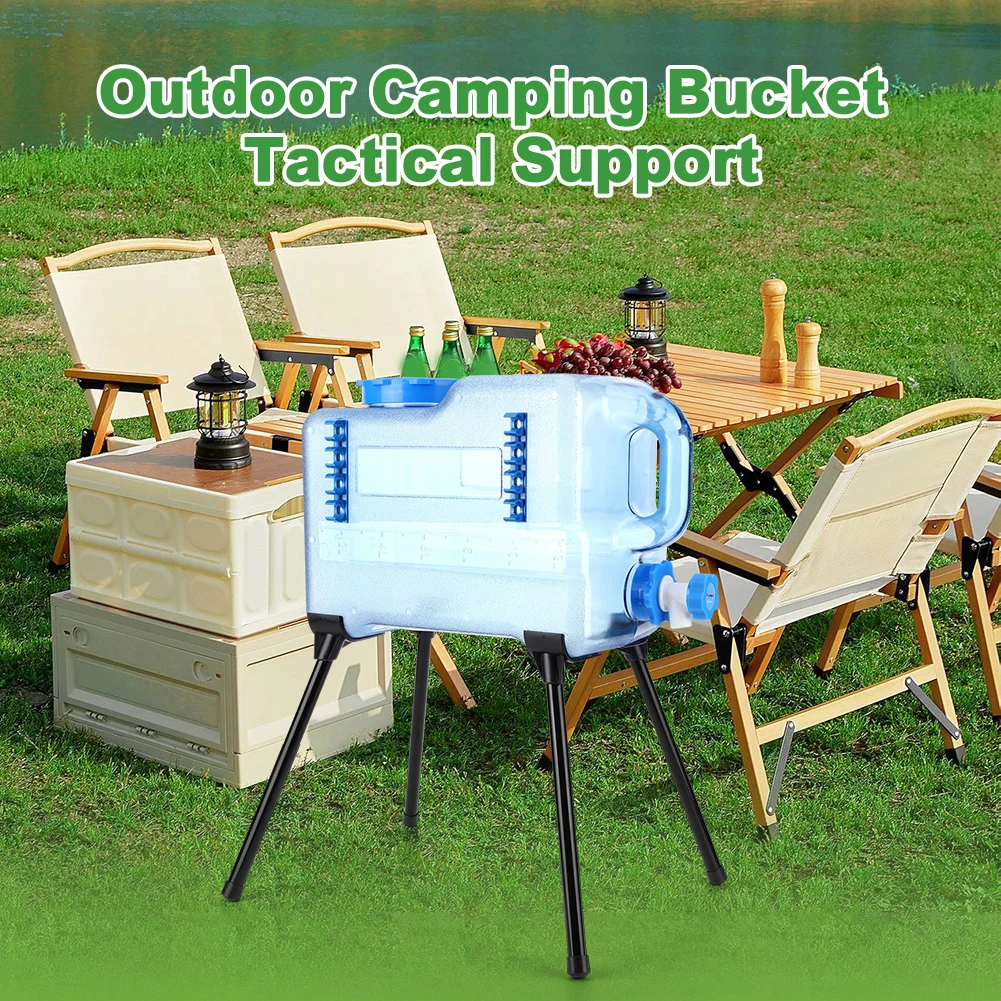 Folding Cooler Stand Frame Strong Load Bearing Foldable Ice Box Holder Detachable Cooler Luggage Rack for Outdoor Camping Hiking