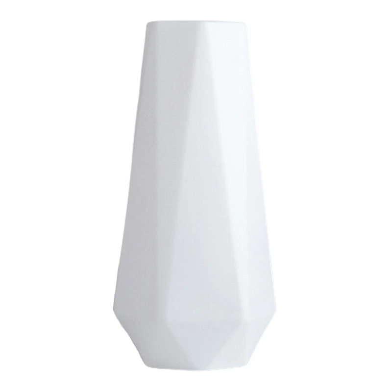 Modern Flower Vase Imitation Ceramic Flower Pot Plants Flowers Arrangement Container Ornament Home Living Room Decor 5