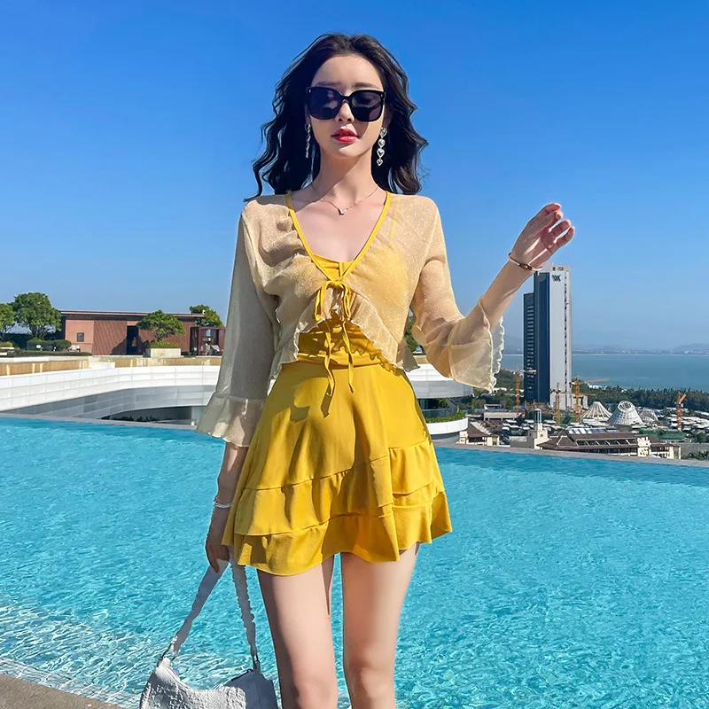 

2024 New Korean Summer Sexy Women's Bikini Sets Push-up Padded Bra Swimsuit Swimwear Bathing Suit Beachwear Costume Dropship