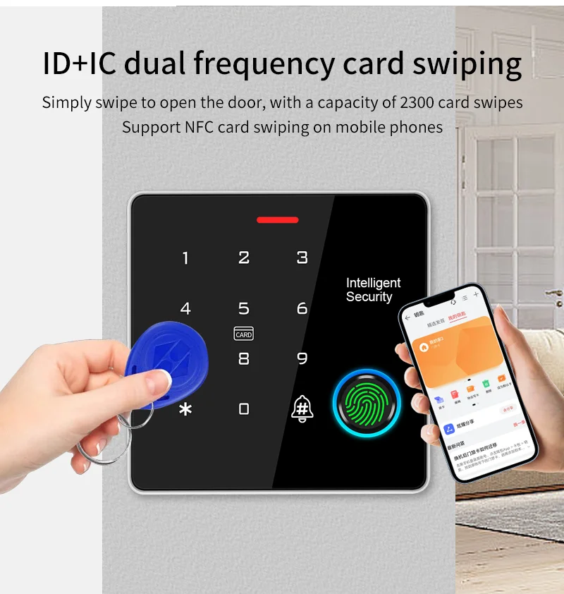 Standalone Security Access Control System Rfid Dual Frequancy 125Khz+13.56Mhz Pa
