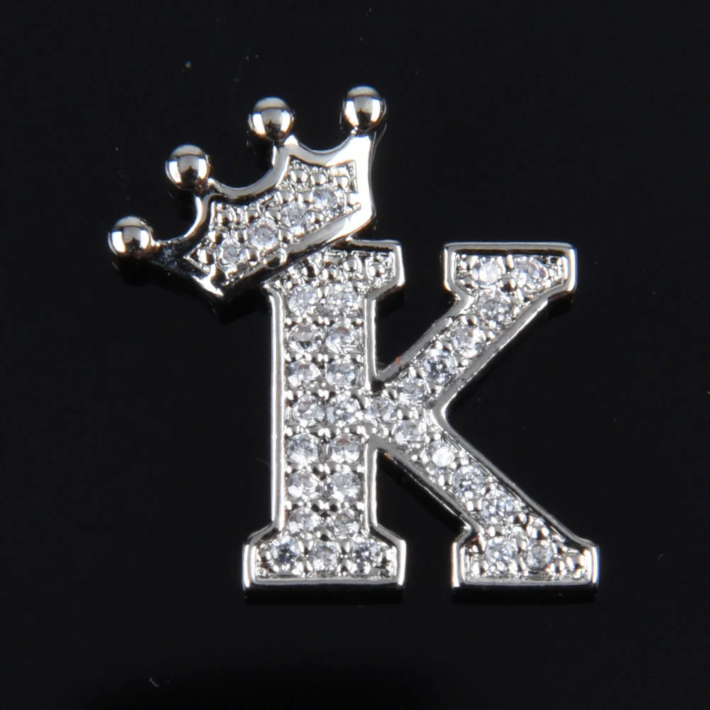 Hot Sale Metal Croc Shoe Charms Crown Letter Bling Rhinestone Shoes Decorations High Quality Butterfly Wristband Accessories