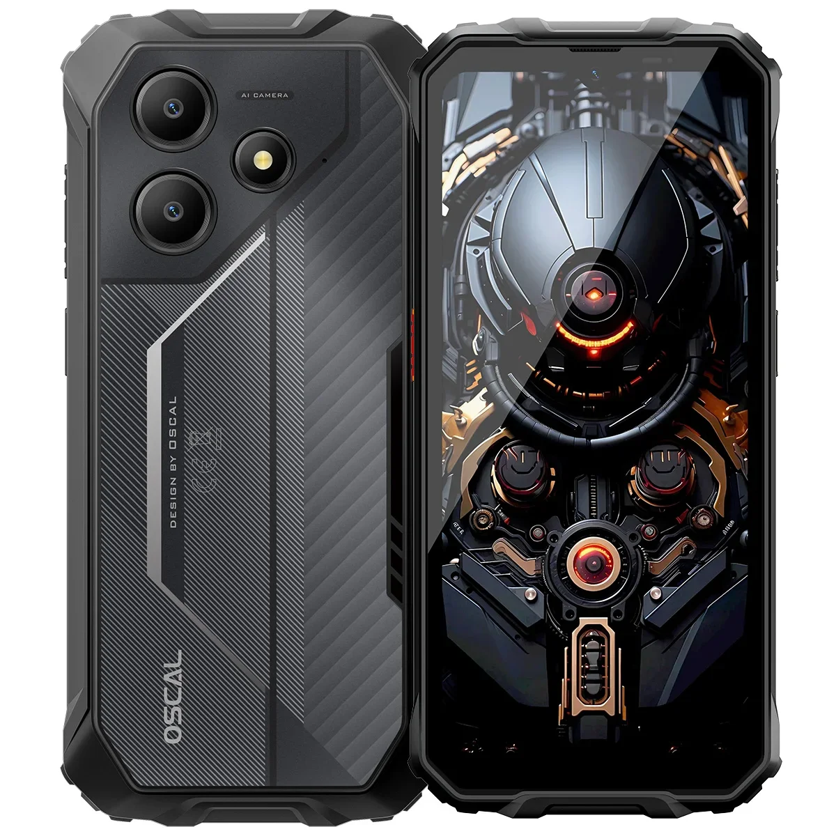 OSCAL Marine2 タフネススマホ Android 15 OSCAL Marine 2 Rugged Phone 11000mAh, 6.56'' HD+ Display Unisoc