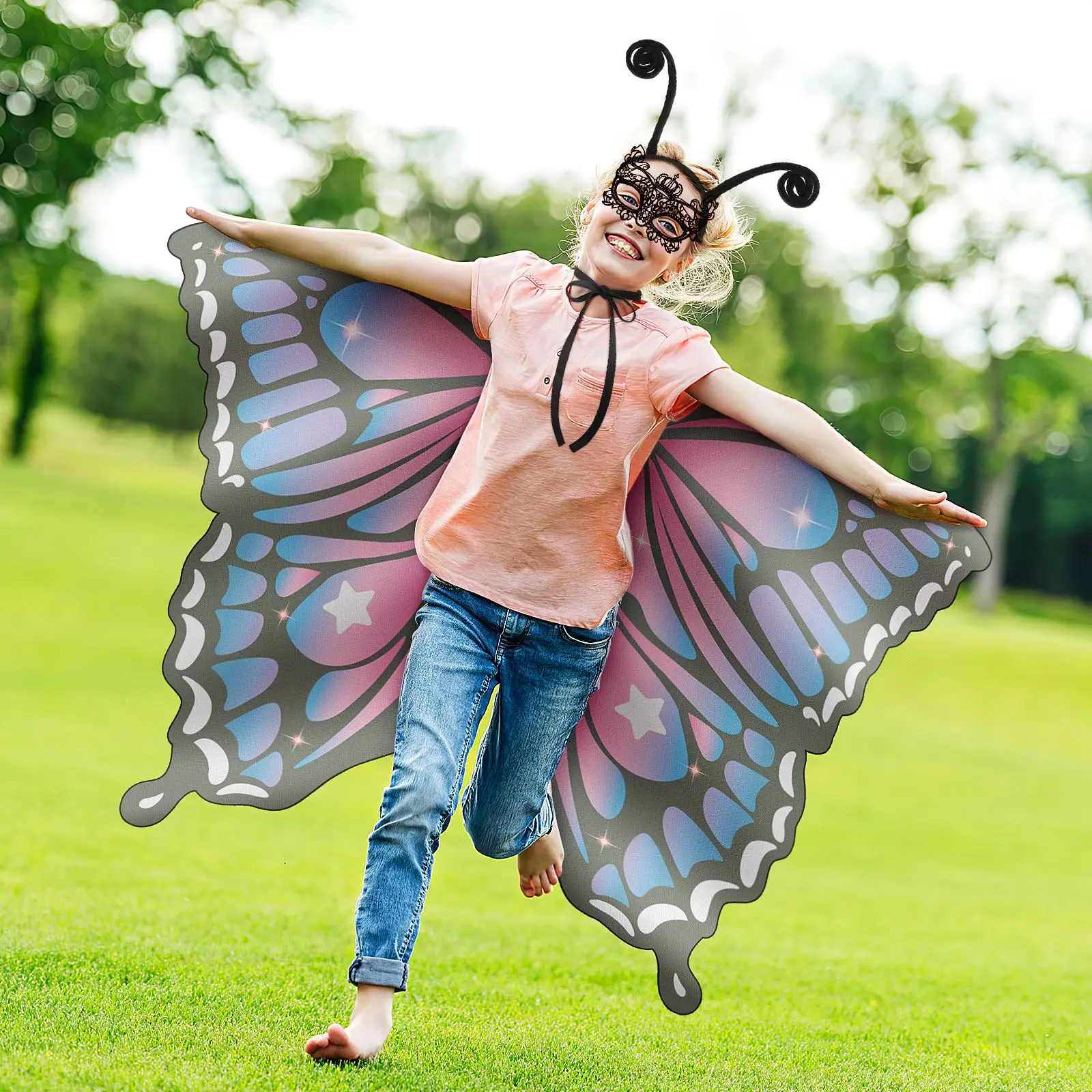 Butterflies Wing Shawl Dreses Dreses Dancing Performance Cape Masquerade Cosplay Woman Cape Butterfly Costume