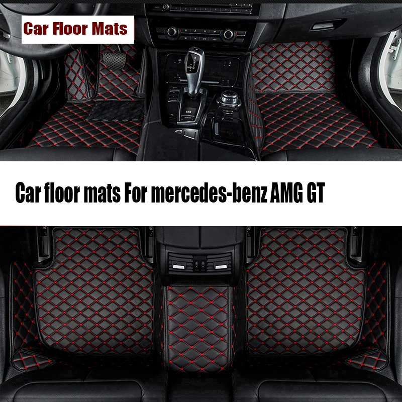 Tappetini Auto Per Mercedes-Benz Amg Gt (Due Posti) 2015-2019 (Cinque Posti) (Quattro Posti) 2019-2023 Piedini Personalizzati Automobile