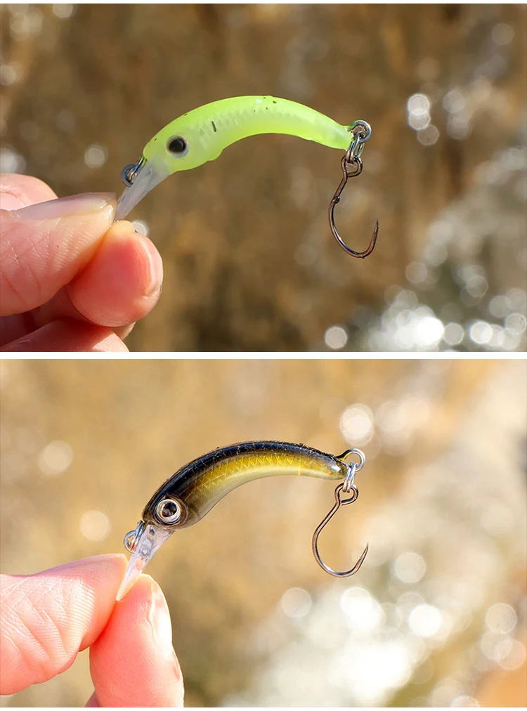 LETOYO 40mm Dying Fishing Lure Trout Mini Crankbait Micro Minnow Crank Floating Artificial Hard Baits Freshwater Fishing Tackle LETOYO 40mm Dying Fishing Lure Trout Mini Crankbait Micro Minnow Crank Floating Artificial Hard Baits Freshwater Fishing Tackle