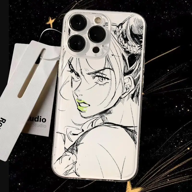 Jojo Hot Anime Pattern Transparent Phone Case