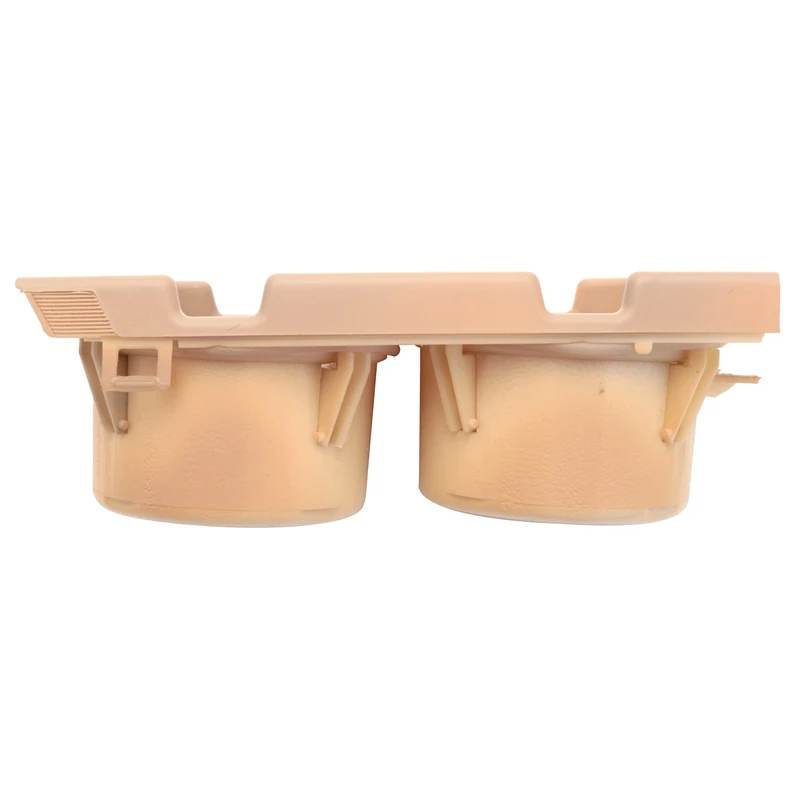 2X Car Center Console Water Cup Holder Beverage Bottle Holder Coin Tray For Bmw 3 Series E46 318I 320I 98-06 Beige