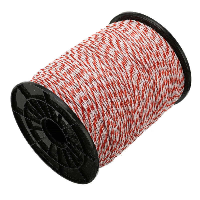 100/500M Roll Electric Fence Polywire with Steel Poly Rope for Horse Animal Fencing