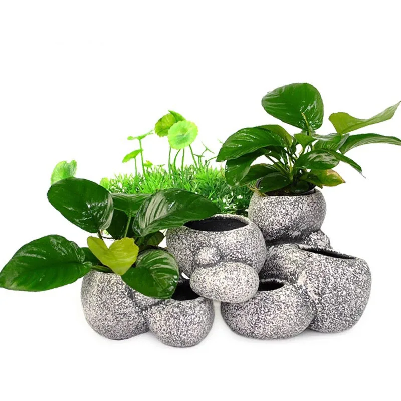 Ceramic Planting Pots Fish Shrimp Incubation Shelter Cave Multipurpose Fish Tank Aquarium Decorations Water Aquatic Plant Basin fish tank ornaments fish tank decorations aquarium ornaments