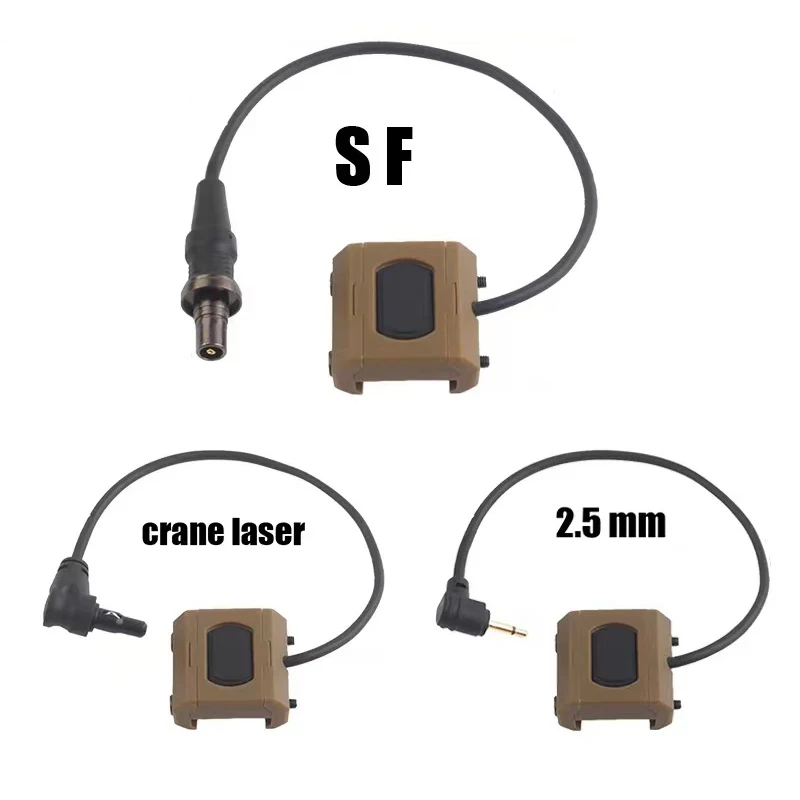 Tactical Recon Light Lightweight Pressure Switch Tactical Pressure Axon Switch, Crane Laser/SF/2.5 Rear Plug, DBAL, PEQ, NGAL 2