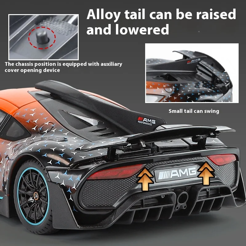 1:18 Mercedes Benz AMG ONE Super Sports Vehicle Alloy