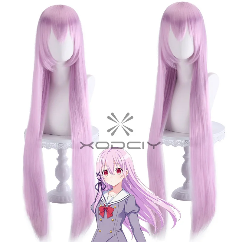 

Kisara Cosplay Wig Anime Engage Kiss Kisara 100cm Long Pink Heat Resistant Synthetic Hair Halloween Role Play Wigs