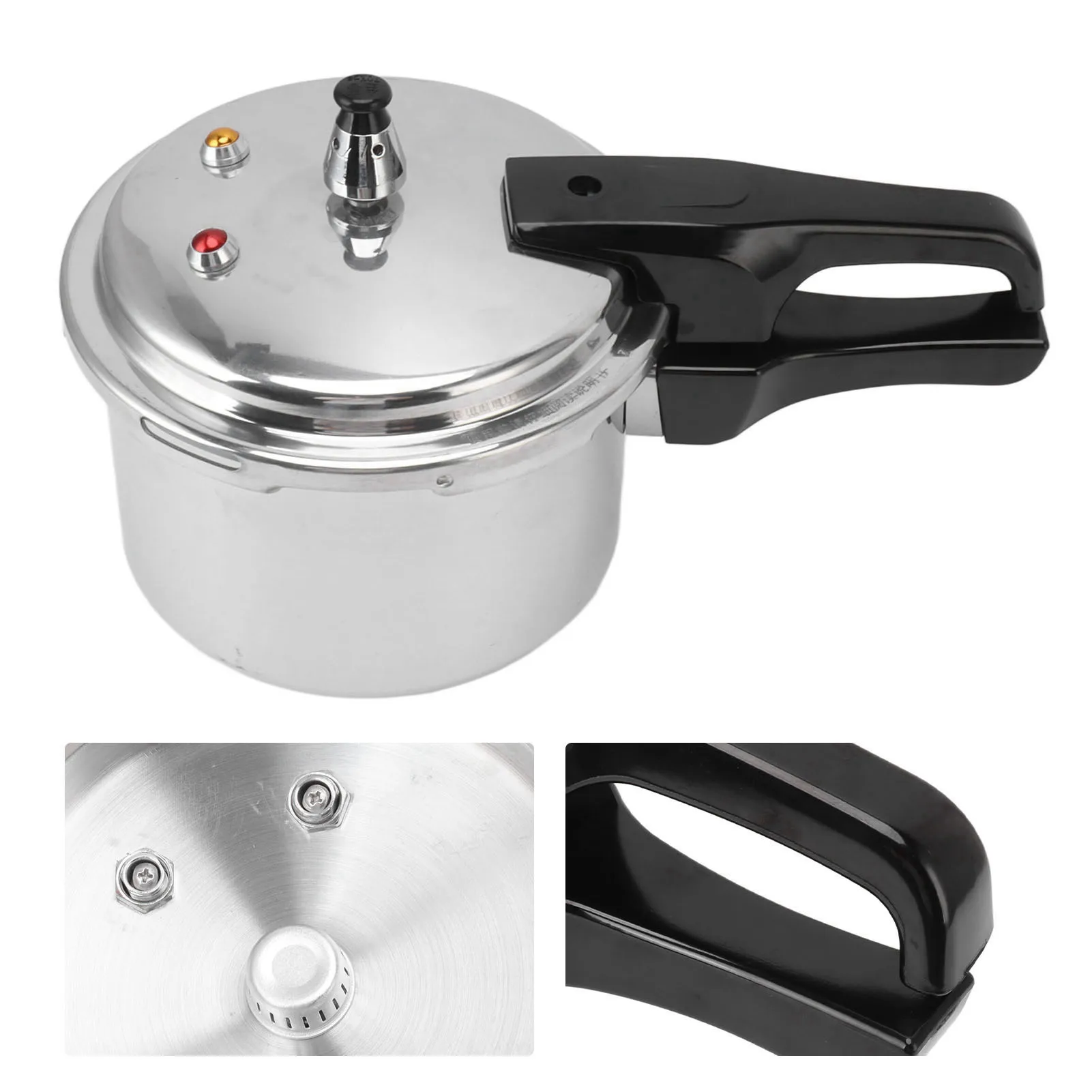 3 Liter Stainless Steel Pressure Cooker Food Grade Stainless Steel Pressure Cooker Easy To Clean 18cm Bottom for Gas Stove
