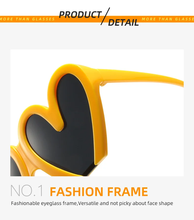 XJiea Heart Sunglasses For Women Fashion 2024 Designer Steampunk Trend Female Sun Glasses Part Lovel Eewear_voghion.com