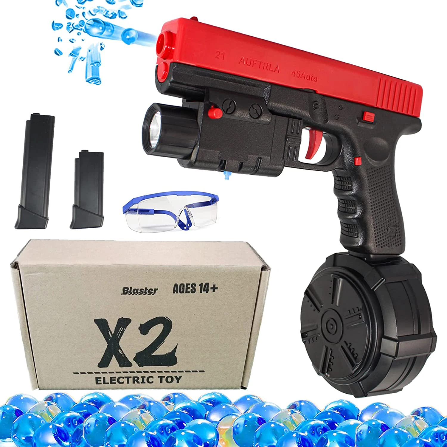 Jmx2 Electric Glock Toy Gun Splatter Ball Assembled Outdoor Fun