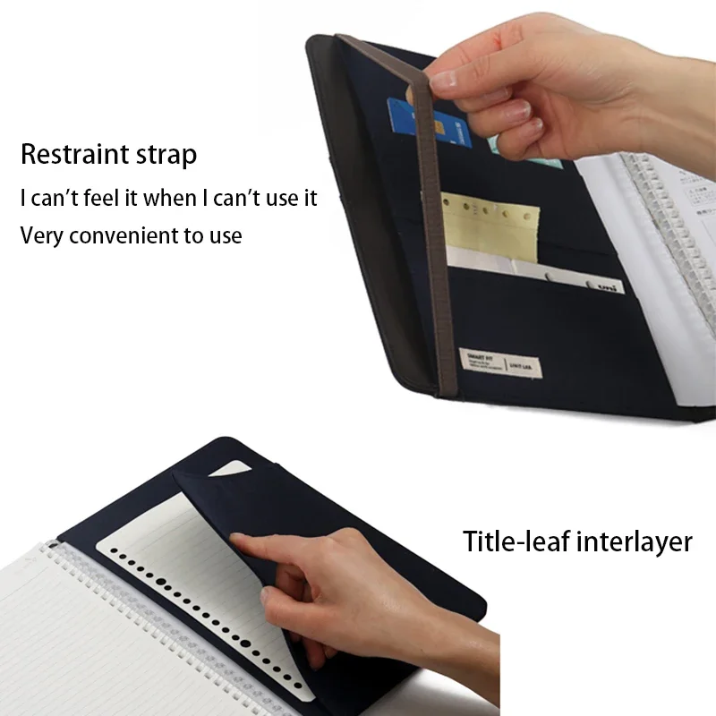 Japan LIHIT LAB portable multi-layer test paper storage bag Waterproof A5/B5 Multi-function storage bag Account book