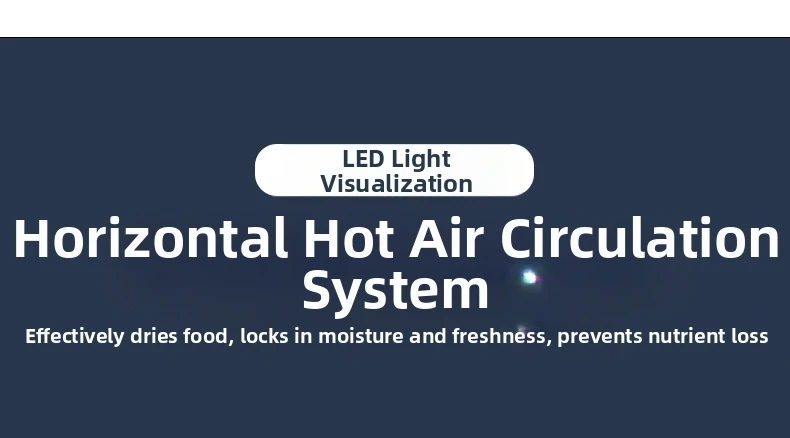8-lagiger Dörrapparat in kommerzieller Qualität, 12-Stunden-Timing und Temperatureinstellung von 50 Stück ℃ -70 ℃ Geeignet zum Trockenfrüchte – Detail 11
