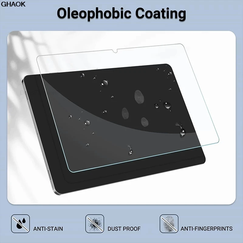 Premium 2-Pack Tempered Glass Screen Protector for Tablets, HD Protective Film