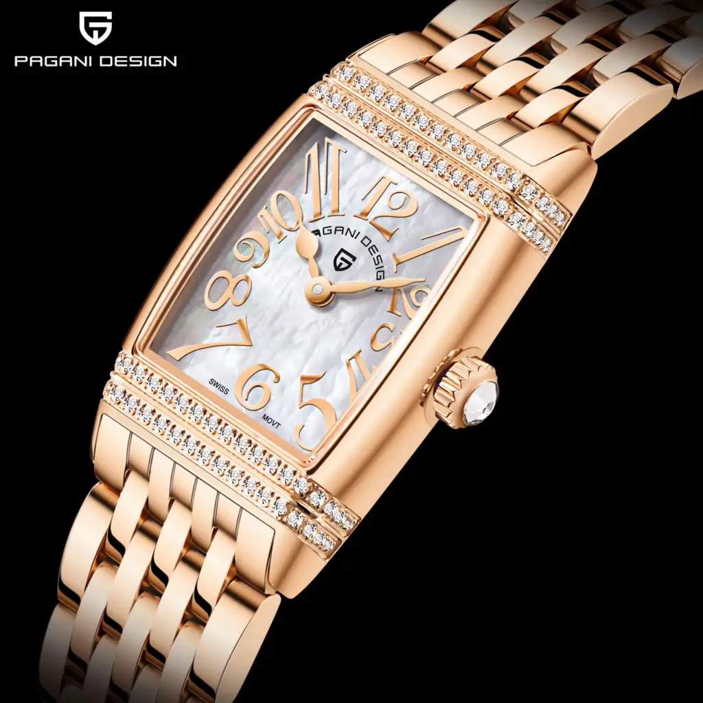 2022 NEW PAGANI DESIGN Women's Quartz Watch Luxury Fashion Sapphire Stainless Steel Waterproof Clock Bracelet Relogio Feminino