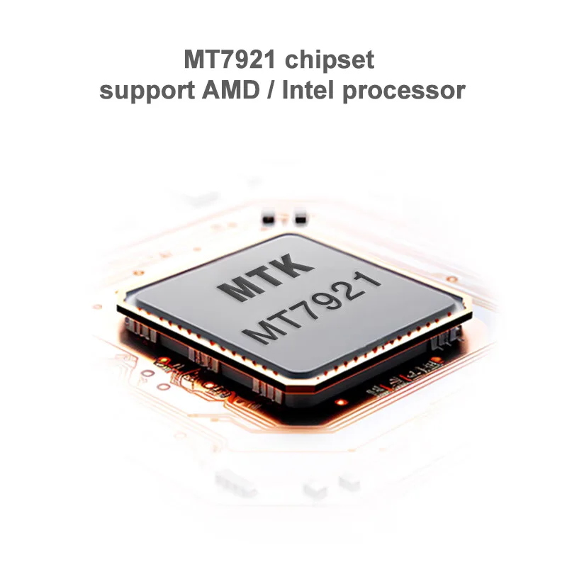 MPE-AX1800H 기가비트 듀얼 밴드 모듈 무선 네트워크 카드, 노트북 PC용, WiFi6 MT7921 칩, 미니 PCI-E 2.4G, 5G, 1200Mbps, BT5.2