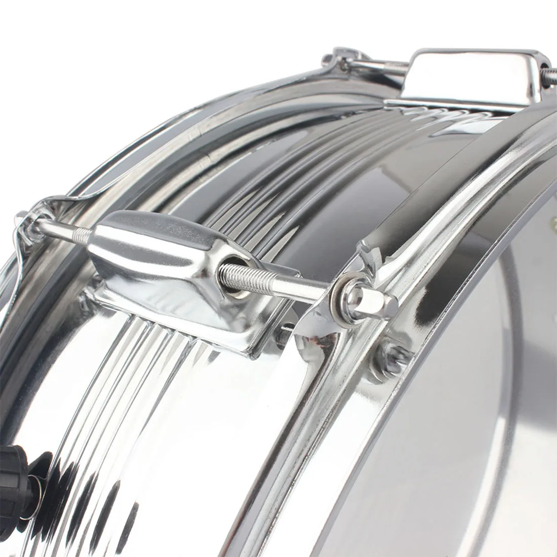 SLADE 14 Inch Snare Drum Nickel Plated Snare Drum Set with Strap Drumstick Professional Percussion Instruments for Practice