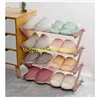 Z-type Simple Multi-layer Small Shoe Rack Household Assembly Dormitory Dustproof Shoe Cabinet Storage Rack Children's 4