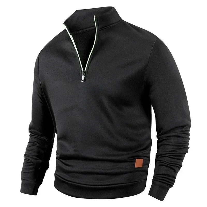 Animal Game Men's Half Zipper Sweatshirts Cycling Pullover Turtleneck Streetwear Warm Jacket Sport Coats Climbing Outerwear