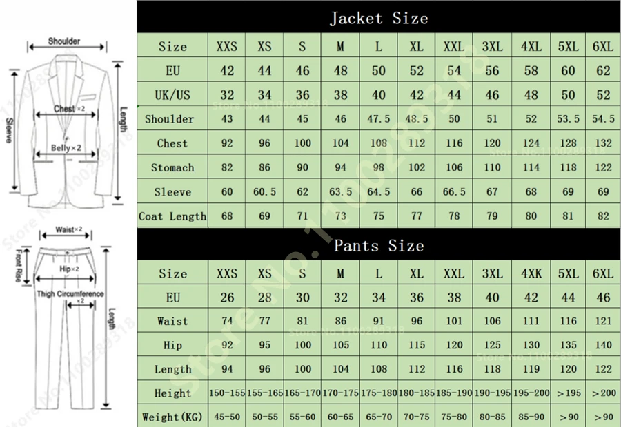 Costume Homme Italian Style Slim Fit 2 Pieces Fashion Men's Suits Groom Prom Tuxedos Groomsmen Blazer For Wedding (Jacket+Pant)