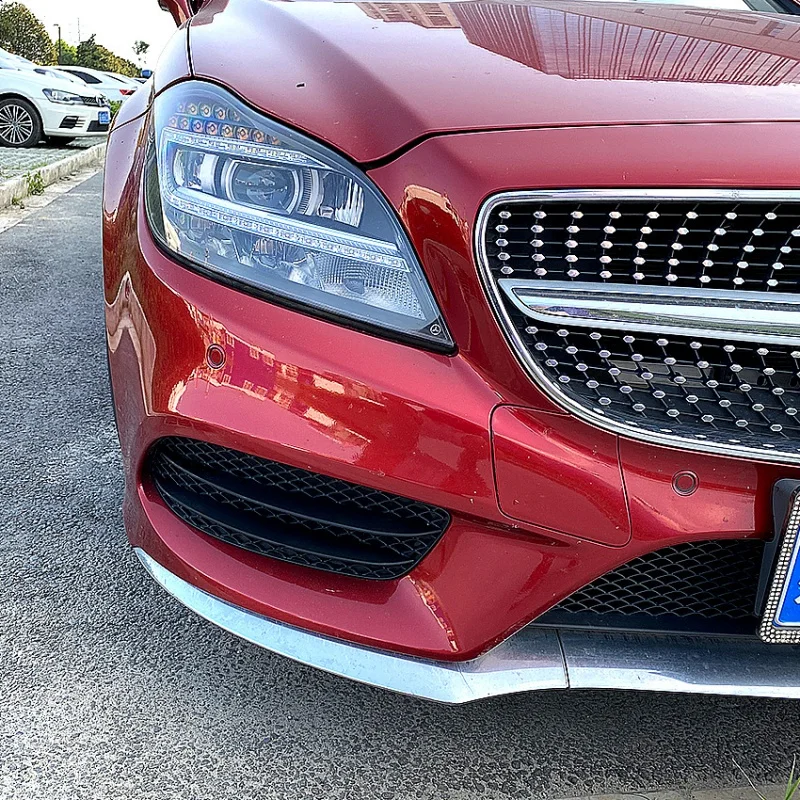 앞 범퍼 안개등 그릴 개조 자동차 액세서리 키트 도구, 메르세데스 벤츠 CLS C218 CLS260 300 AMG 15-17